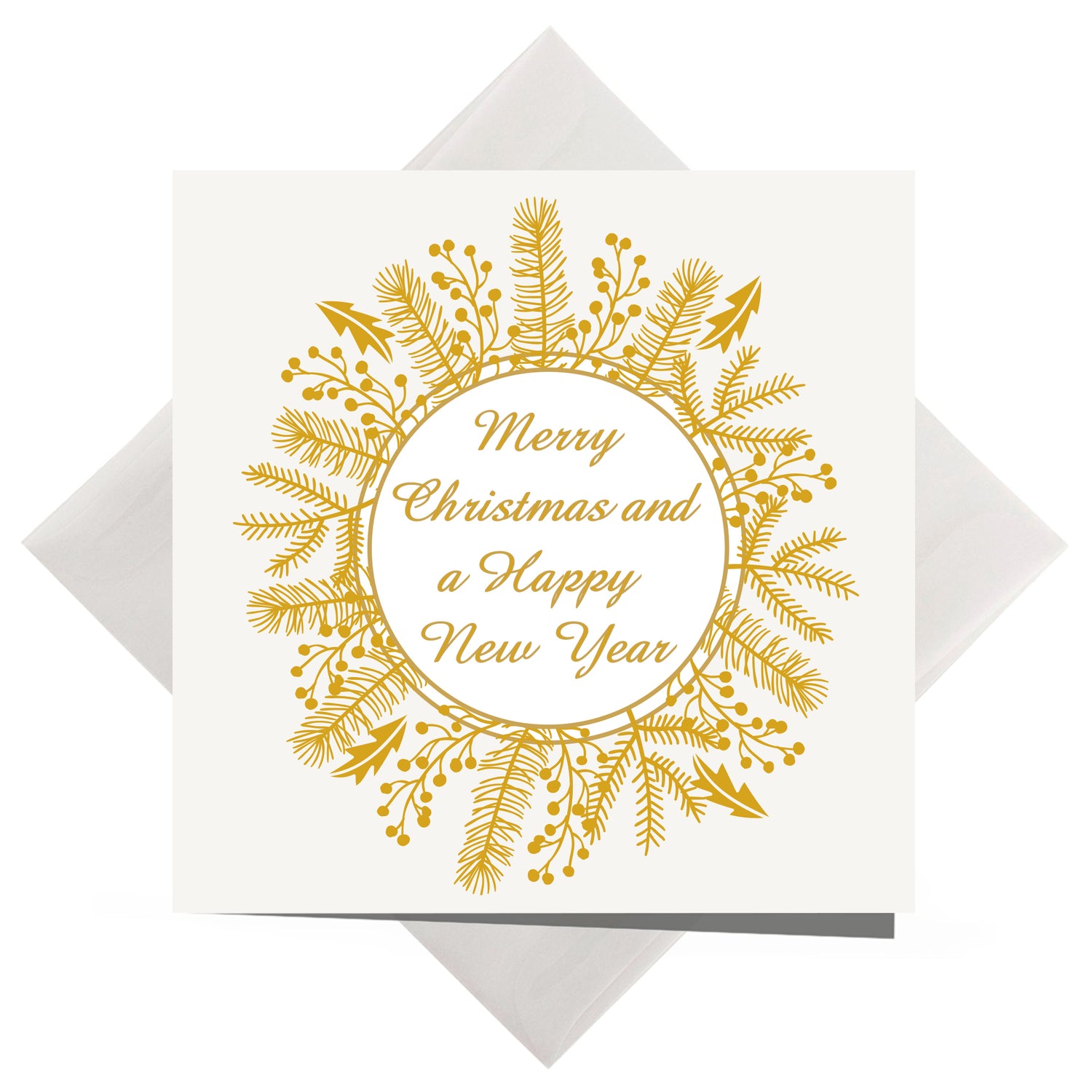 Christmas Wreath #135 - foil print