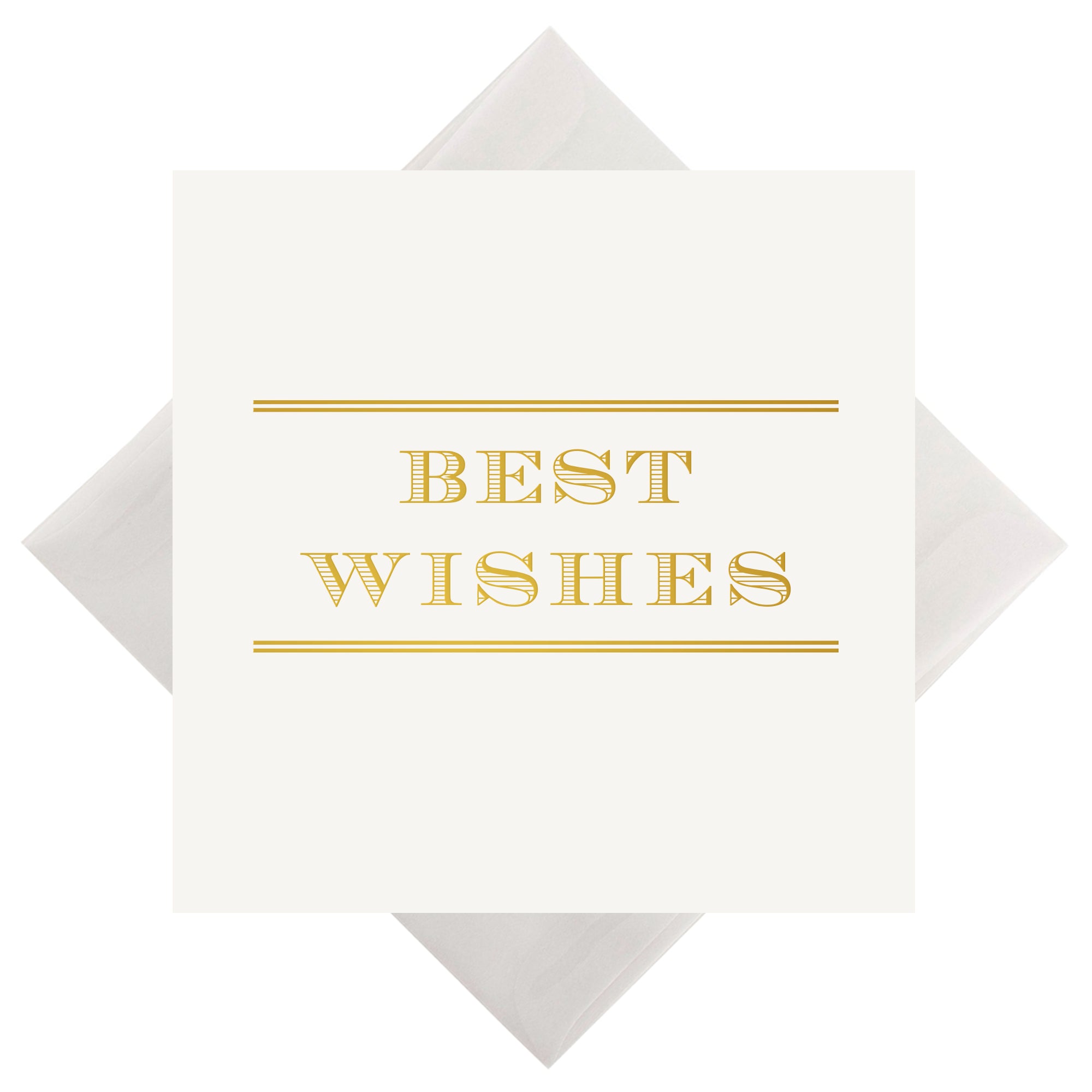 #87 best wishes - foil print