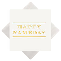 #89 happy nameday - foil print