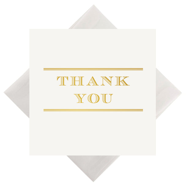 #88 thank you - foil print
