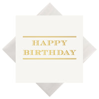 #86 happy bday - foil print