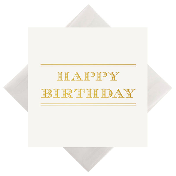 #86 happy bday - foil print