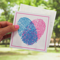heart with fingerprints #22