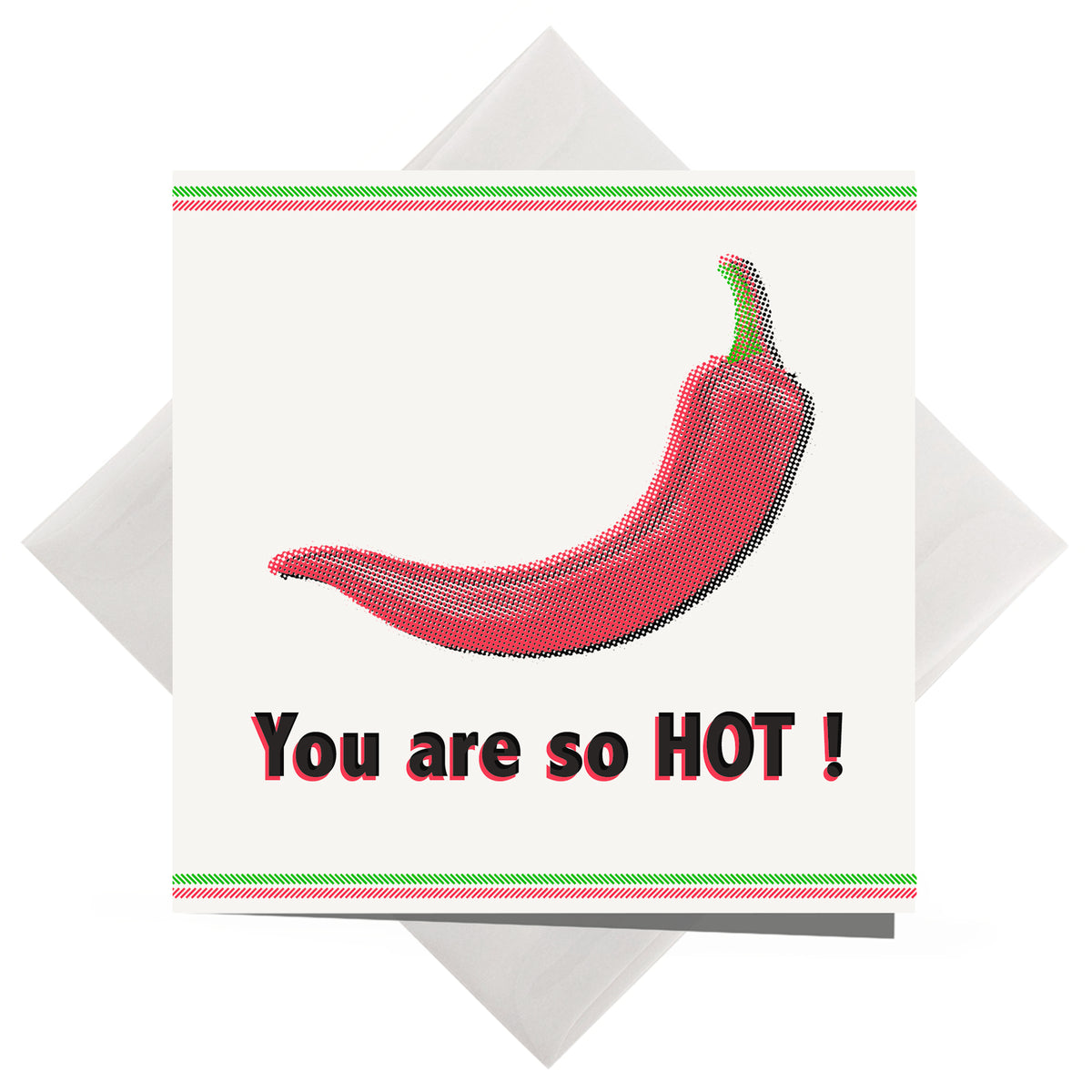 Your Hot Note greeting card | you are so hot– spreadthemagic | greeting cards