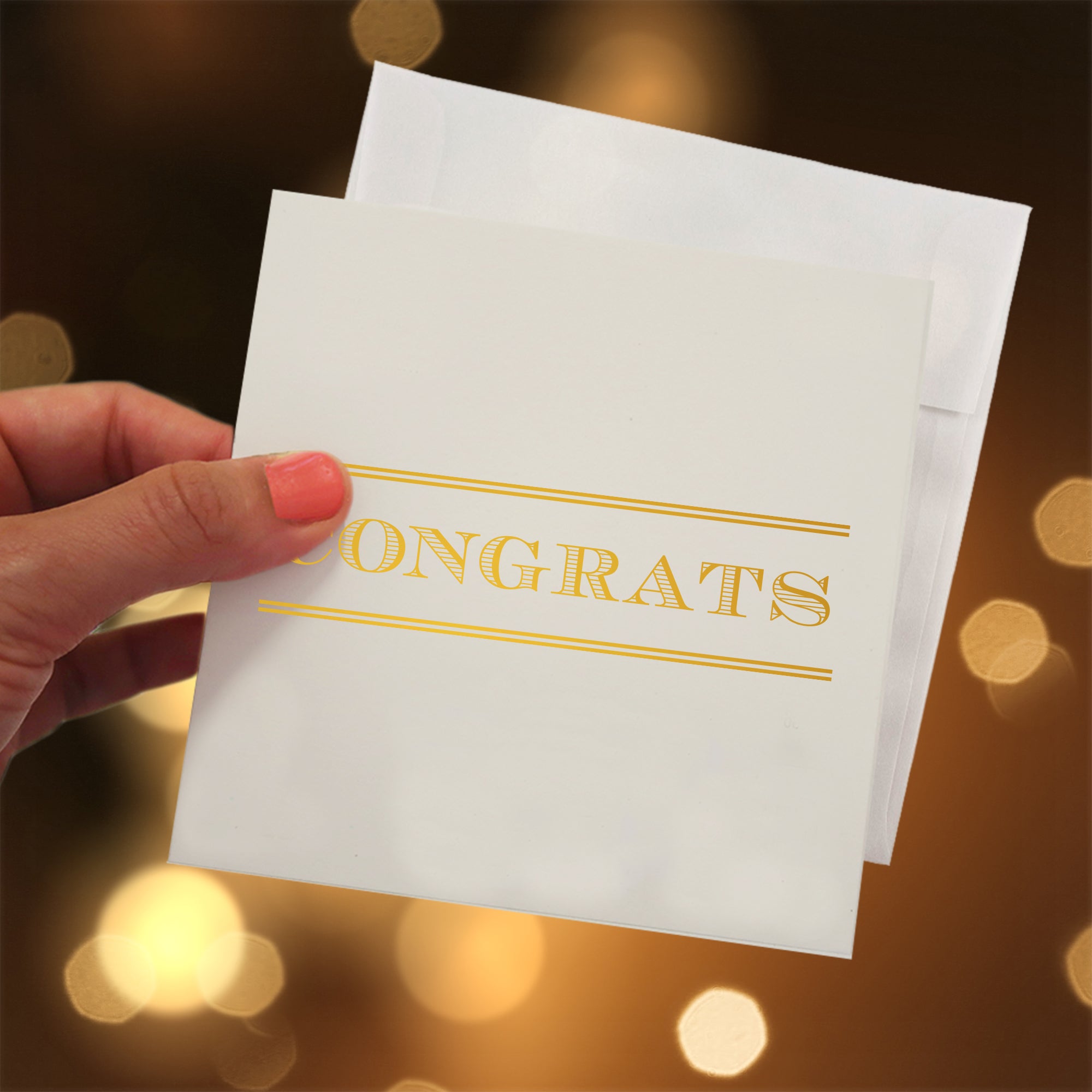 #90 congrats - foil print